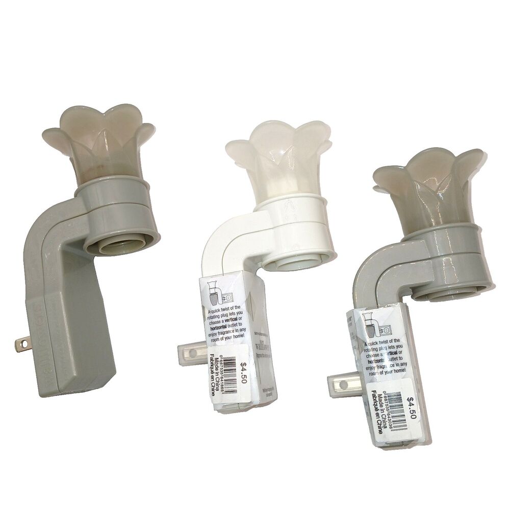 3 Bath & Body Works Wallflowers Plug Ins 2 New 1 Used Grey & White